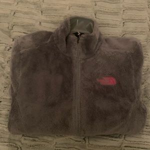 North face fuzzy jacket, size small